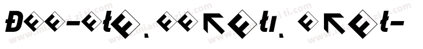 DIN-BlackItalic Ital字体转换